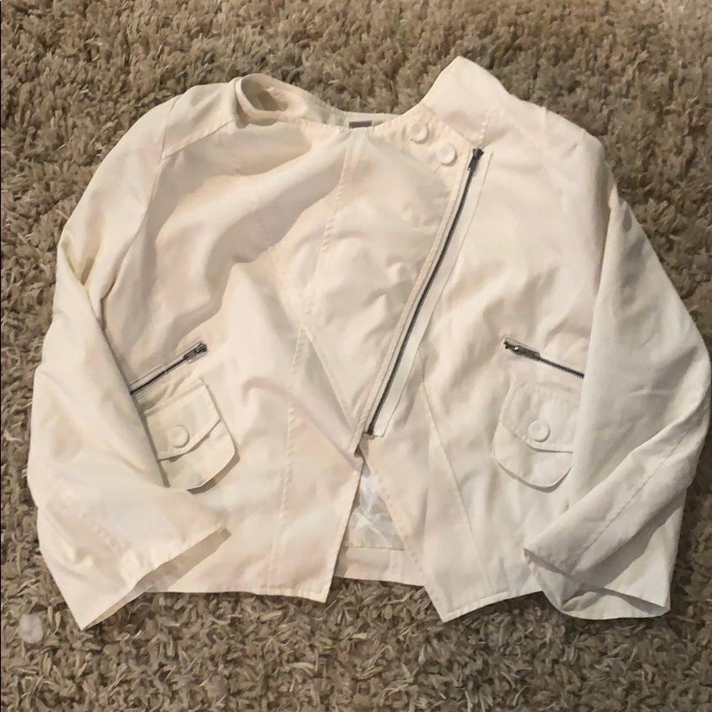 Bar lll cropped white jacket s XL